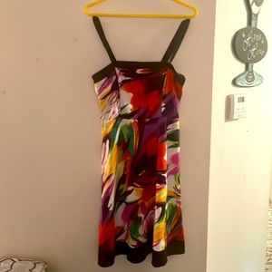AGB Tye dye style floral dress. Size 8